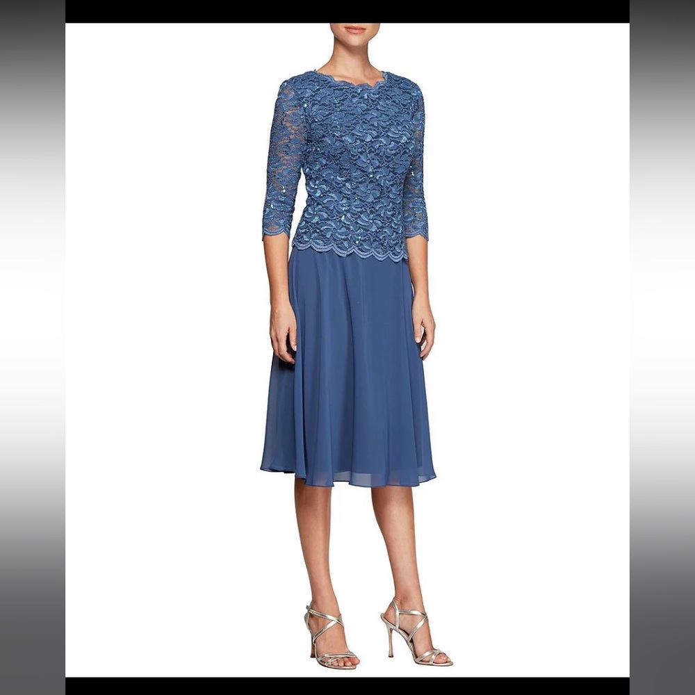 Alex Evenings Petite Tea Length Dress